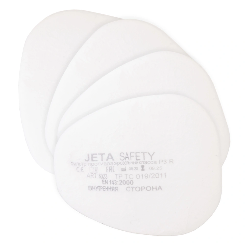 Фильтр противоаэрозольный Jeta Safety 6023 класса P3 R, в упаковке 4 шт