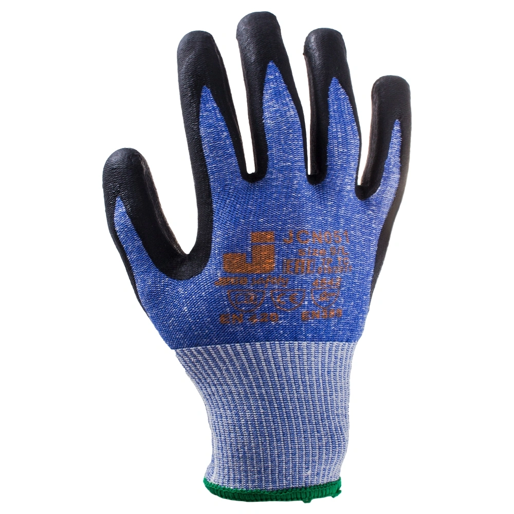 Перчатки JCN051 промышленные трикотажные (5 класс) синий