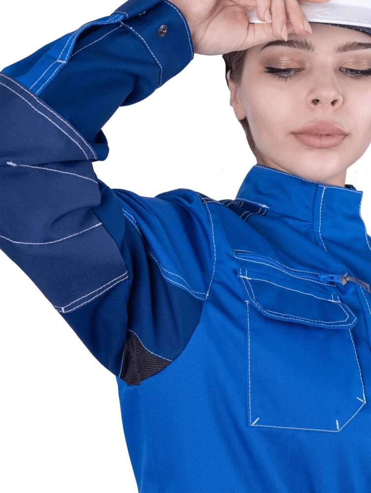 Куртка женская ЭДВАНС от механических воздействий и ОПЗ, василек-синий