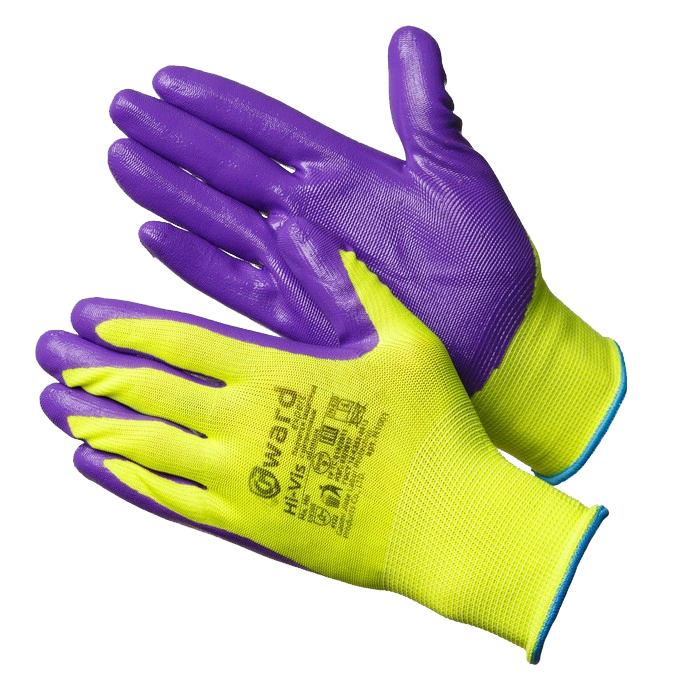 GWARD Hi-Vis Перчатки нейлоновые с нитриловым покрытием 